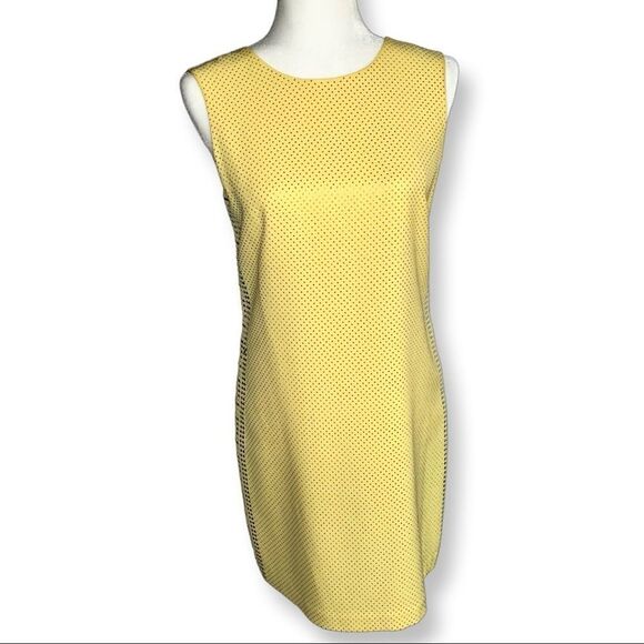 Versace X HM Collab Yellow Studded 100% Silk Sleeveless Mini Dress 8 - Picture 1 of 15